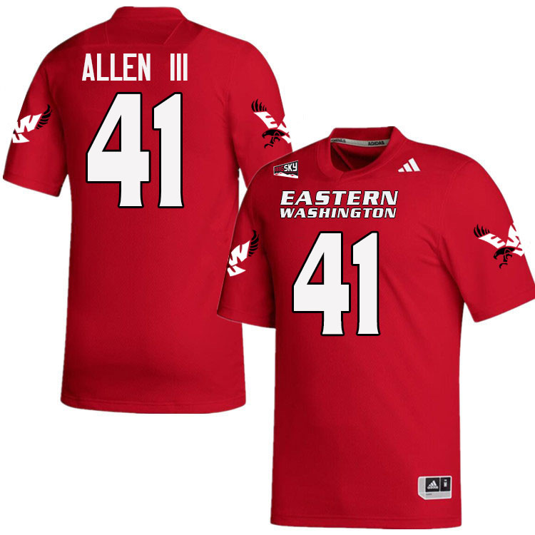 Eastern Washington Eagles #41 Kevin Allen III College Football Jerseys,Uniforms Stitched-Red